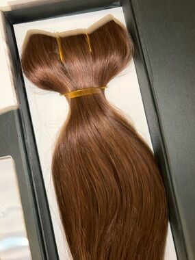 22 inch halo extensions - Rich Chestnut Brown